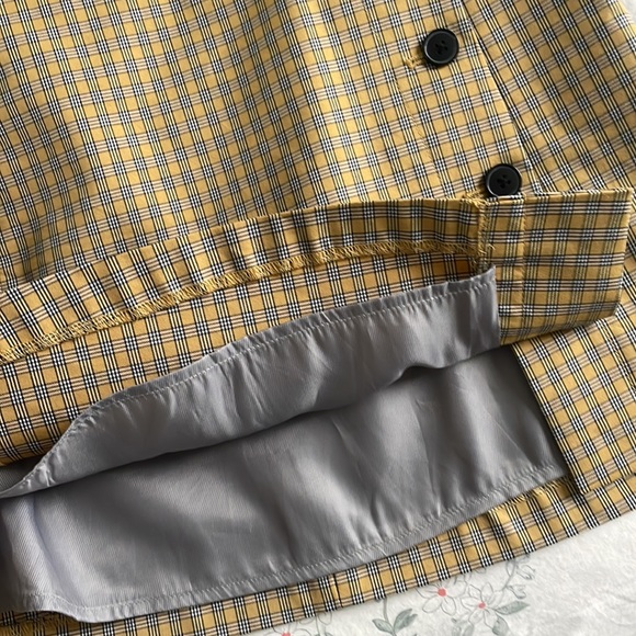 Aritzia Yellow Checkered Skirt - Picture 2 of 2